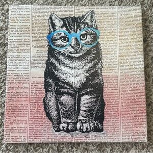 Smart Cool Cat w/ Blue Glasses
Canvas Print